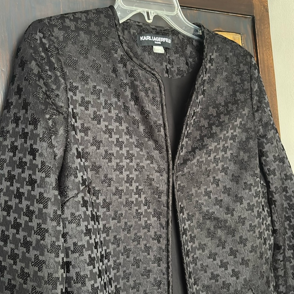 Karl lagerfeld long black blazer